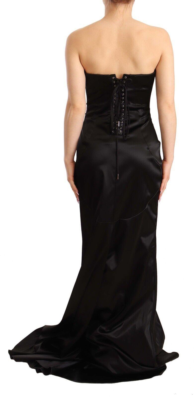 Dolce & Gabbana Elegant Black Strapless Mermaid Dress - Arichezz.store