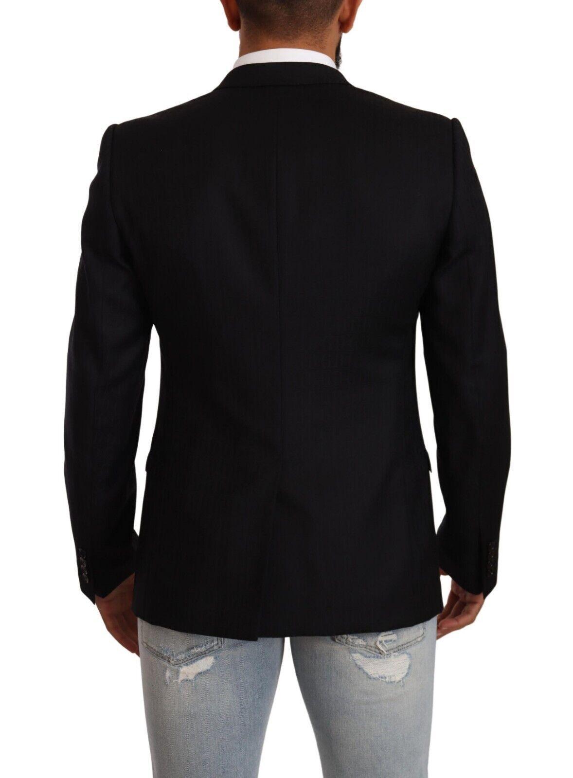 Dolce & Gabbana Exclusive Black Virgin Wool Blazer - Arichezz.store