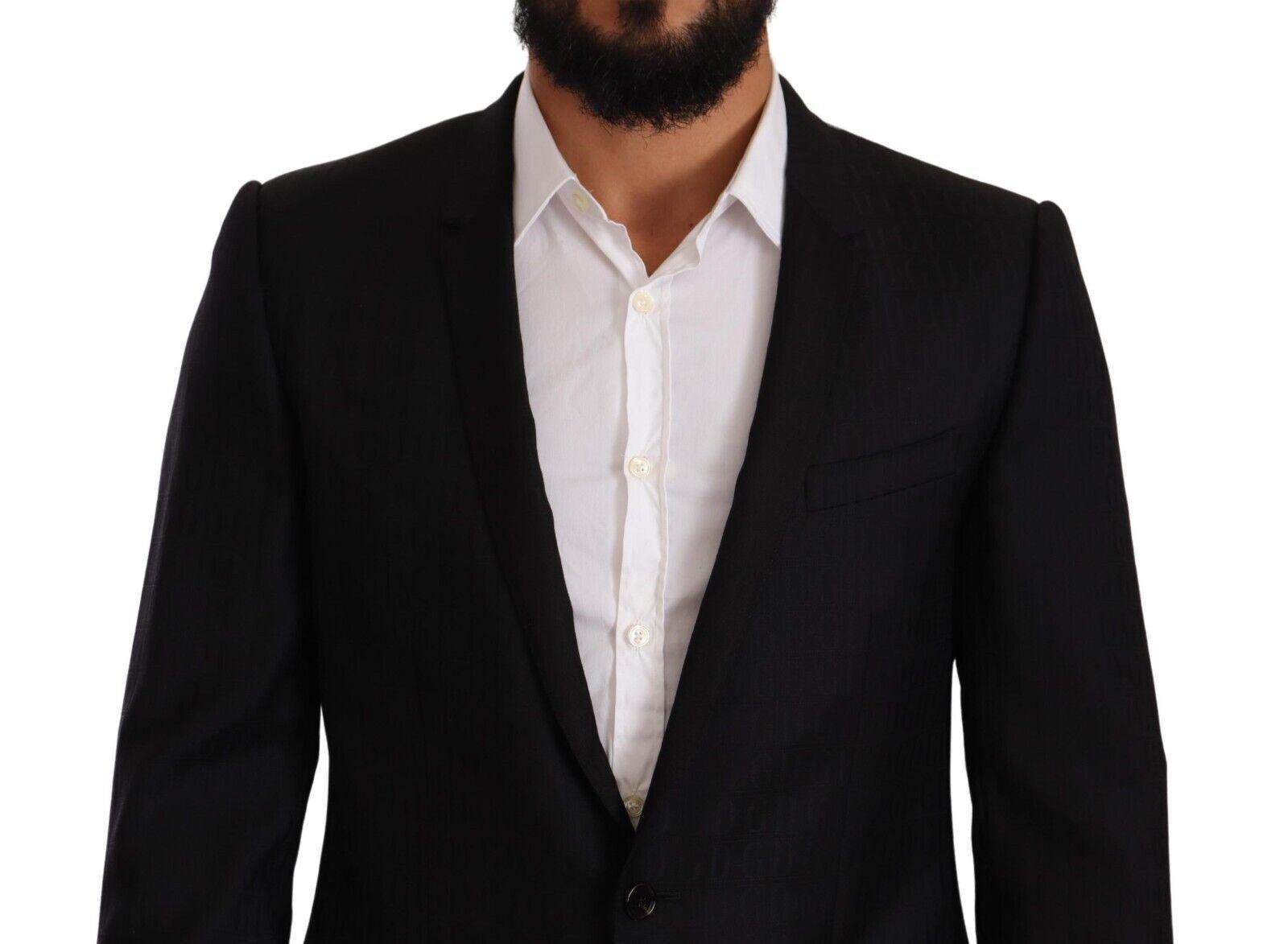 Dolce & Gabbana Exclusive Black Virgin Wool Blazer - Arichezz.store