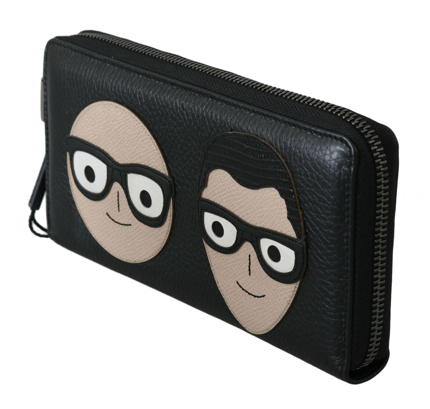 Dolce & Gabbana Elegant Black Leather Continental Wallet - Arichezz.store