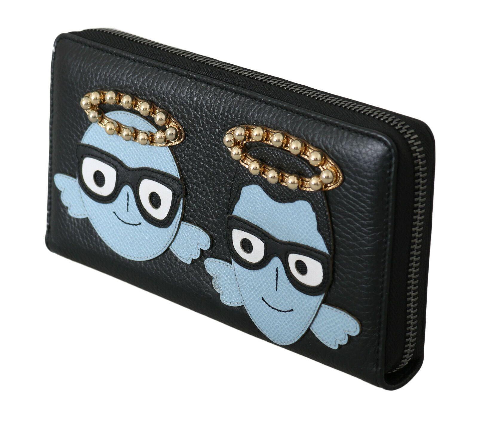 Dolce & Gabbana Elegant Black Leather Zip Wallet - Arichezz.store