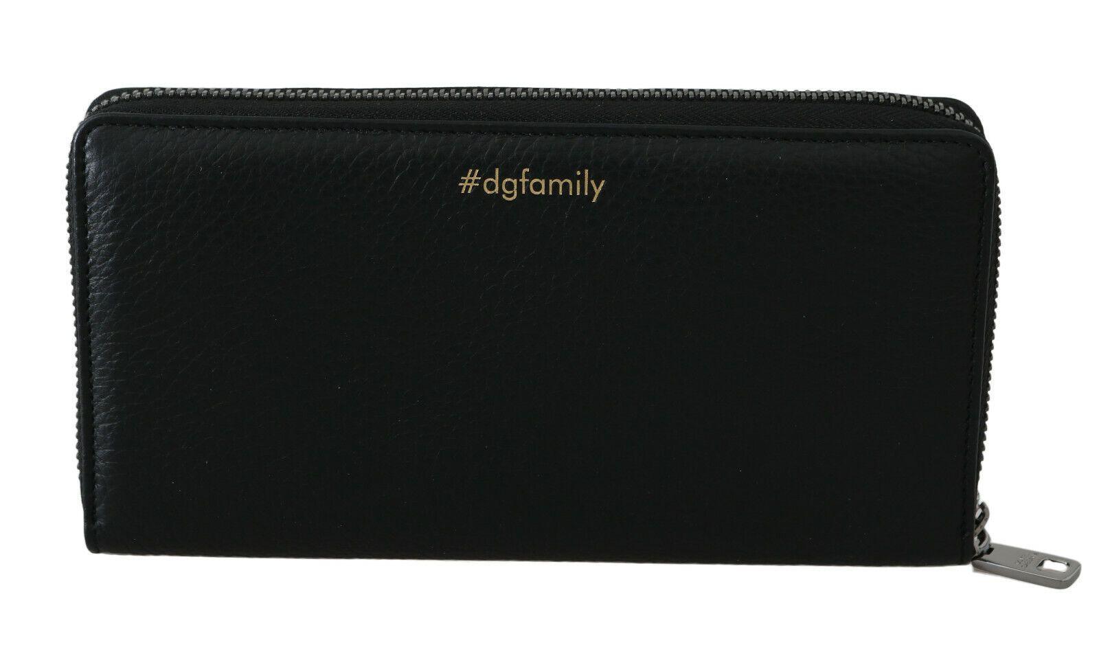 Dolce & Gabbana Elegant Black Leather Zip Wallet - Arichezz.store