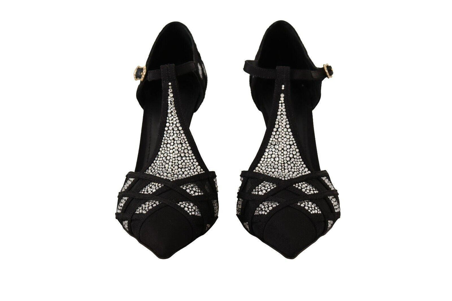 Dolce & Gabbana Elegant Crystal-Embellished Suede Pumps - Arichezz.store