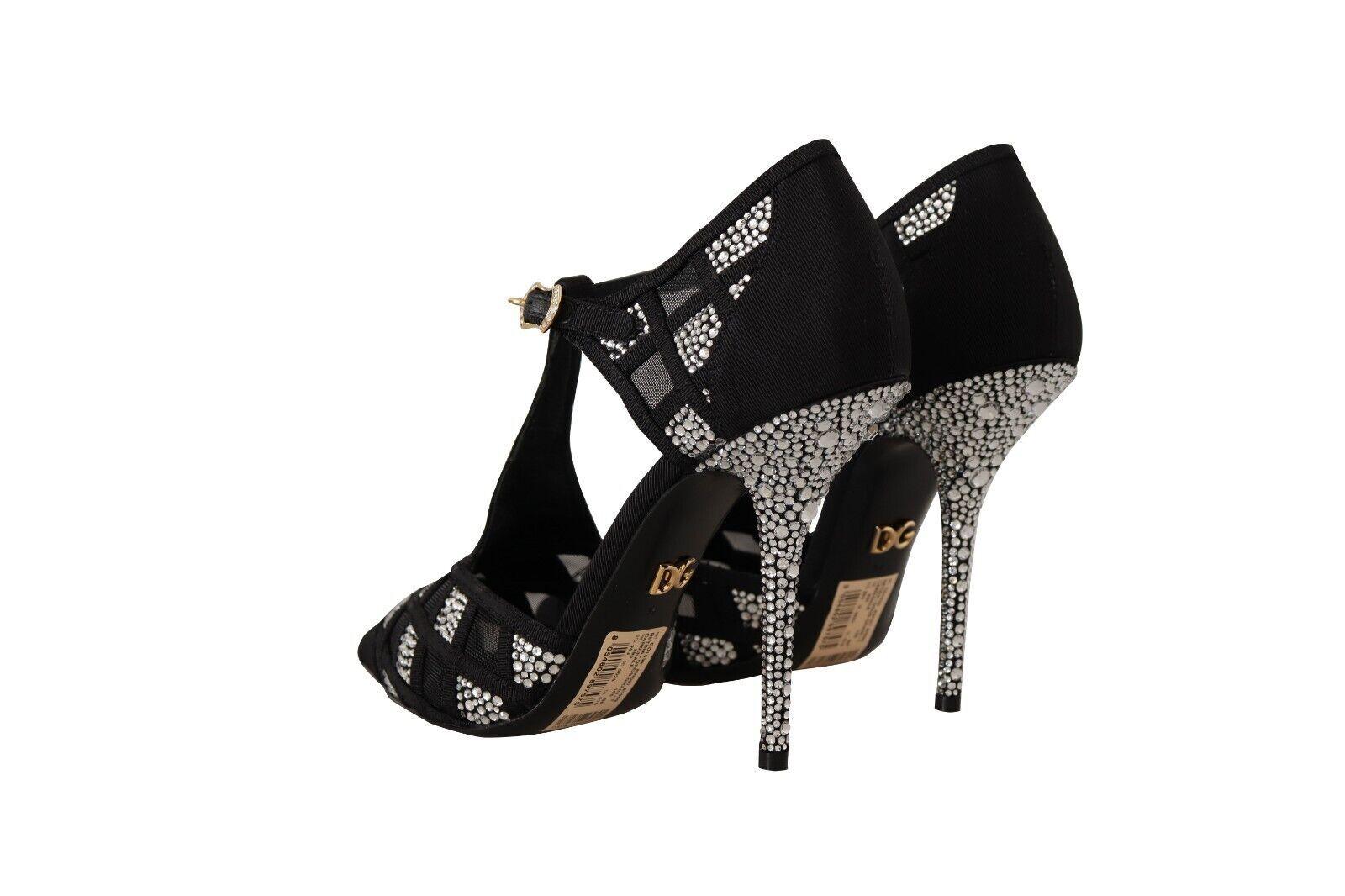 Dolce & Gabbana Elegant Crystal-Embellished Suede Pumps - Arichezz.store