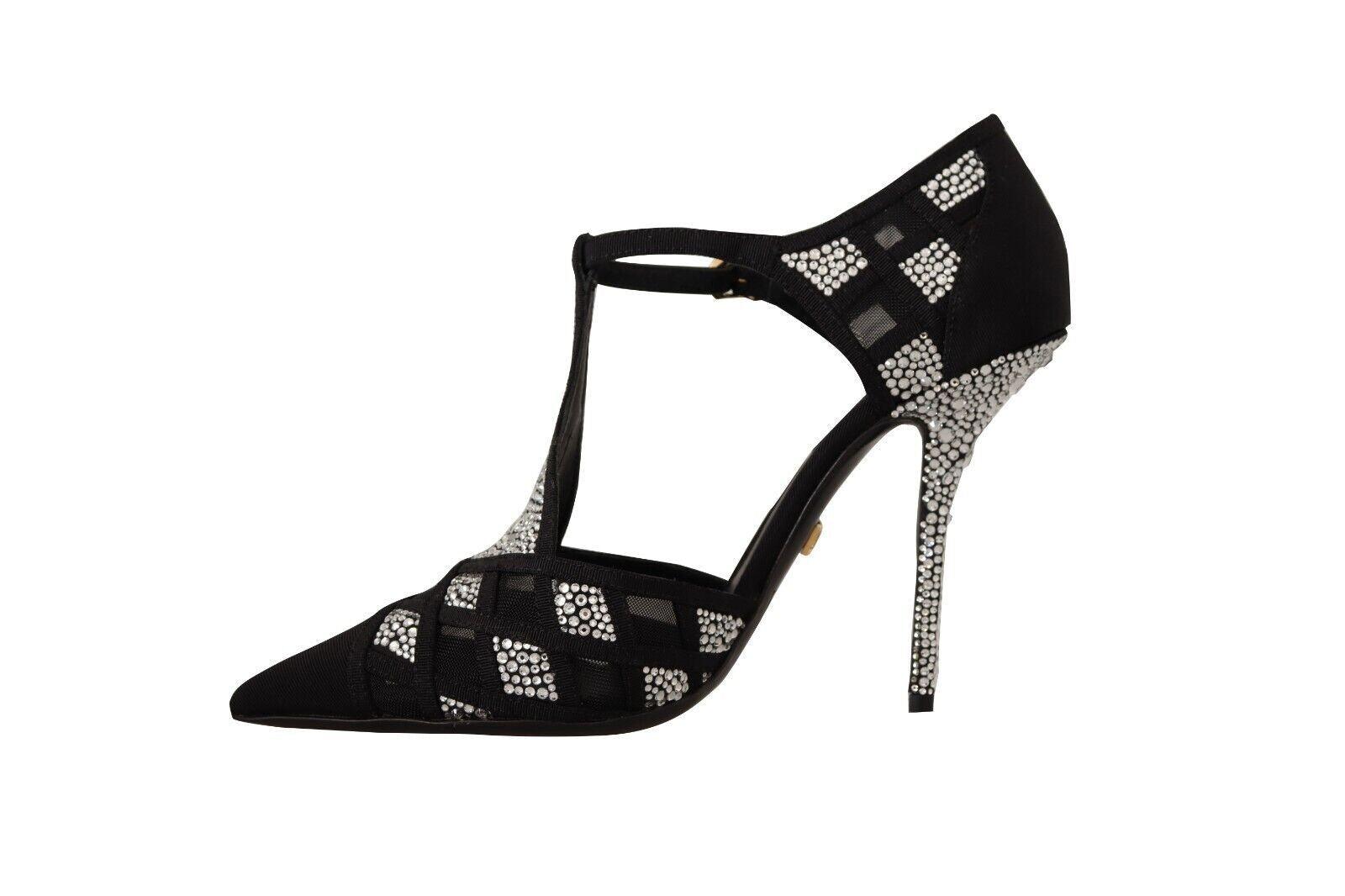 Dolce & Gabbana Elegant Crystal-Embellished Suede Pumps - Arichezz.store