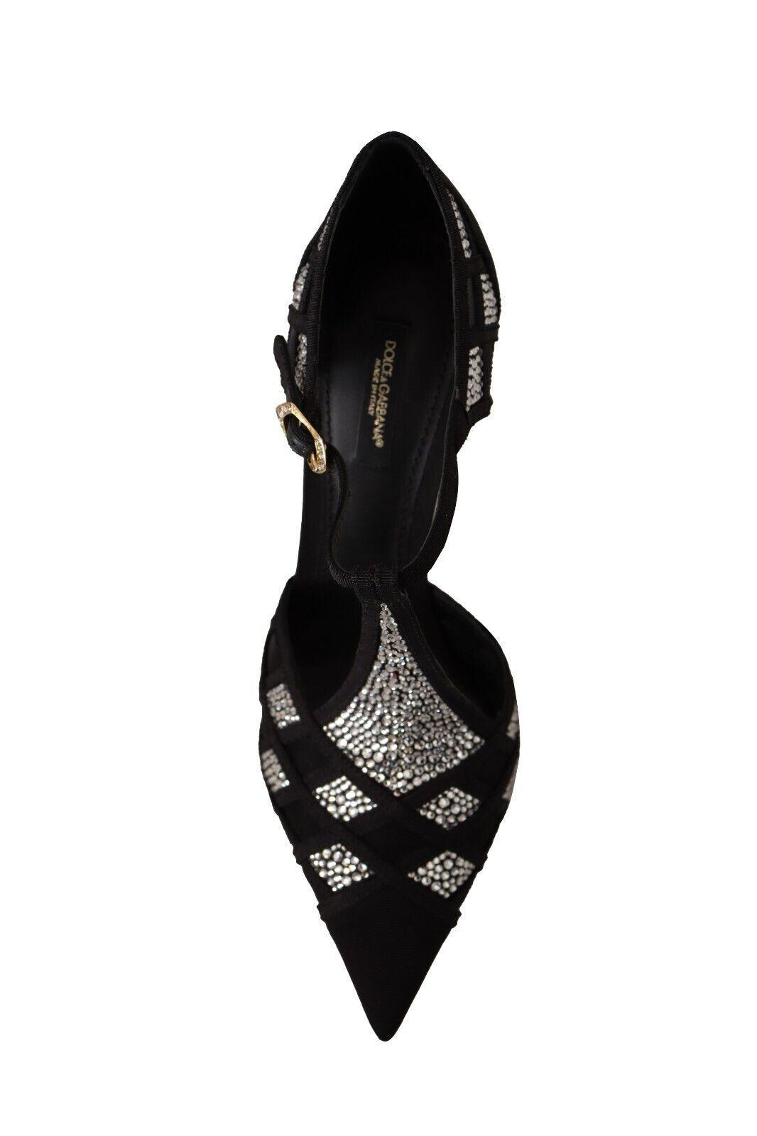 Dolce & Gabbana Elegant Crystal-Embellished Suede Pumps - Arichezz.store