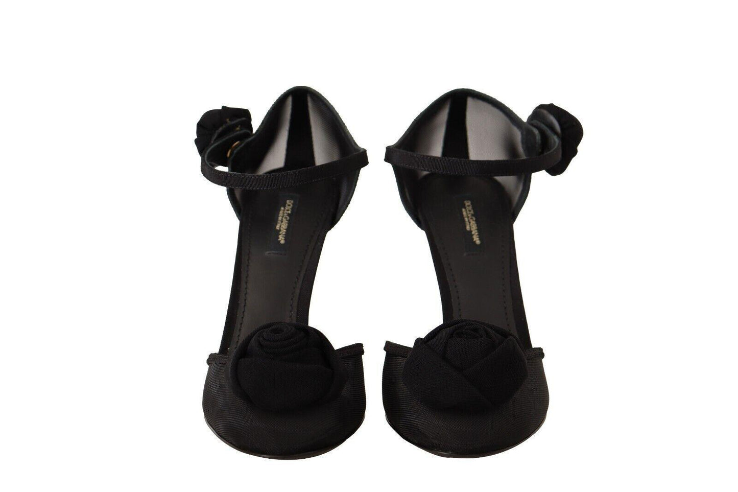 Dolce & Gabbana Elegant Black Mesh Heels Pumps - Arichezz.store