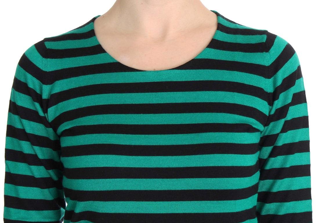 Dolce & Gabbana Elegant Striped Cashmere Silk Sweater - Arichezz.store