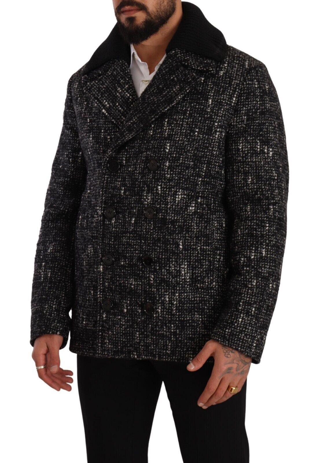 Dolce & Gabbana Chic Double Breasted Wool Blend Overcoat - Arichezz.store