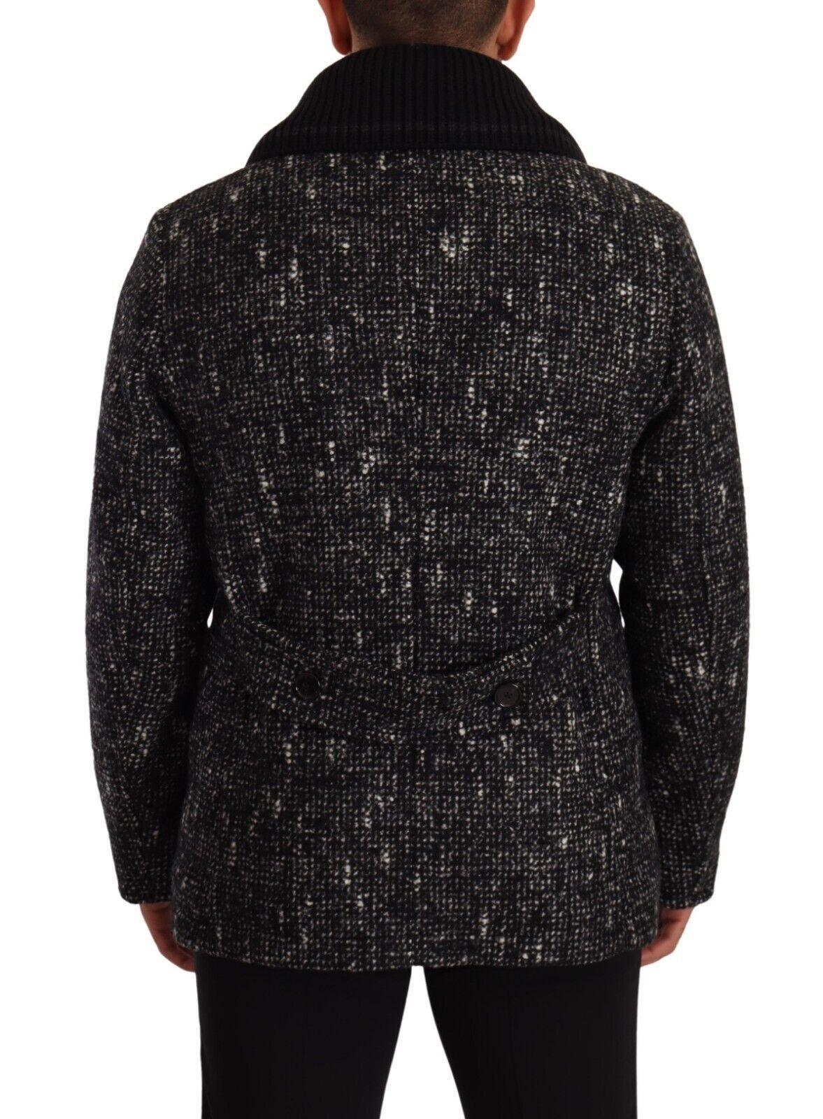 Dolce & Gabbana Chic Double Breasted Wool Blend Overcoat - Arichezz.store