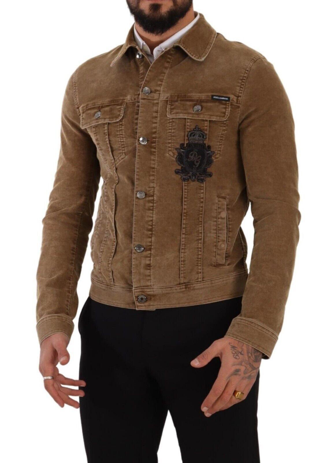 Dolce & Gabbana Elegant Corduroy Logo Jacket - Arichezz.store