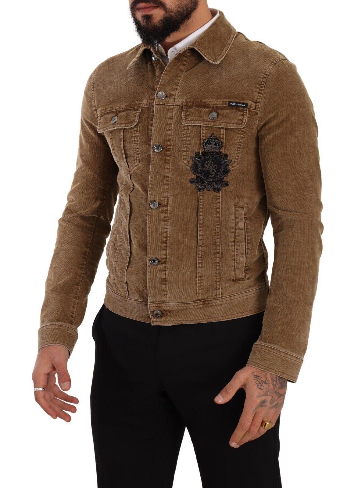 Dolce & Gabbana Elegant Corduroy Logo Jacket - Arichezz.store