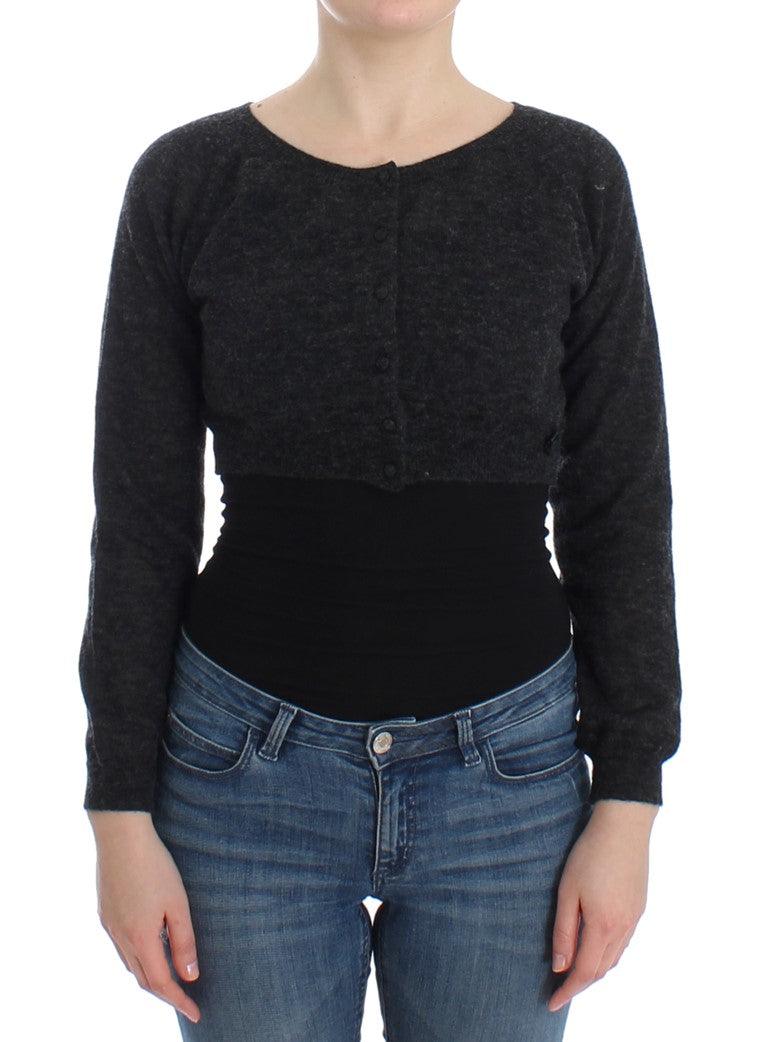 Ermanno Scervino Chic Cropped Alpaca Wool Sweater - Arichezz.store