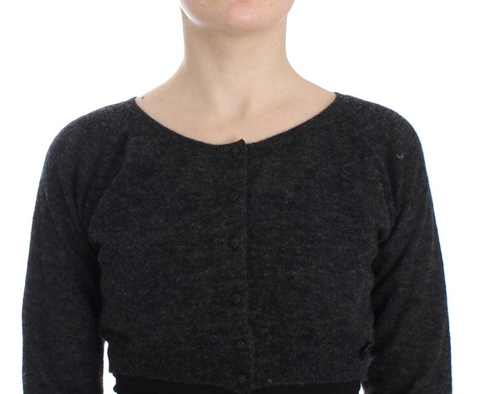 Ermanno Scervino Chic Cropped Alpaca Wool Sweater - Arichezz.store