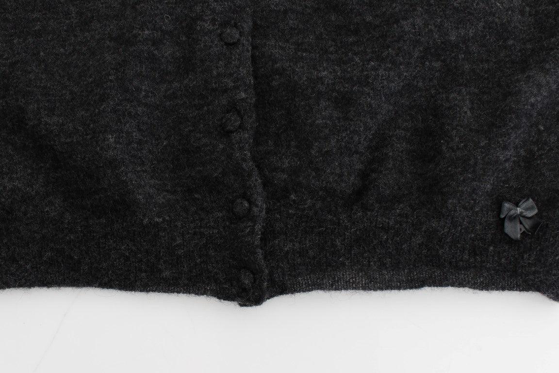 Ermanno Scervino Chic Cropped Alpaca Wool Sweater - Arichezz.store