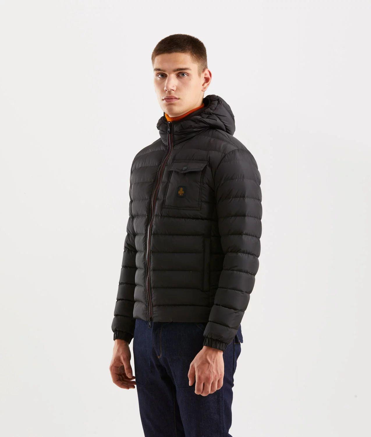 Refrigiwear Sleek Hooded Down Jacket with Pockets - Arichezz.store