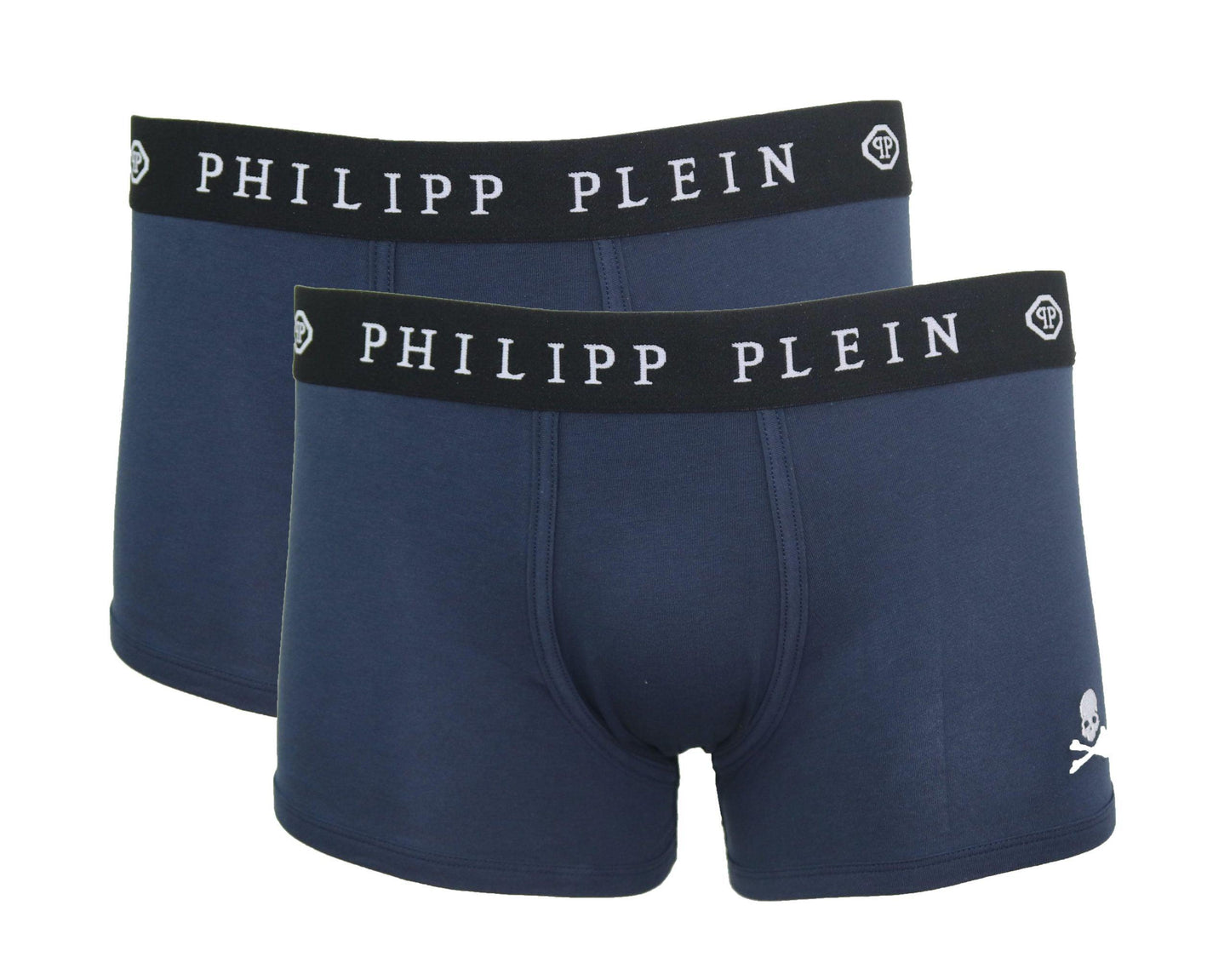 Philipp Plein Blue Cotton Men Boxer - Arichezz.store