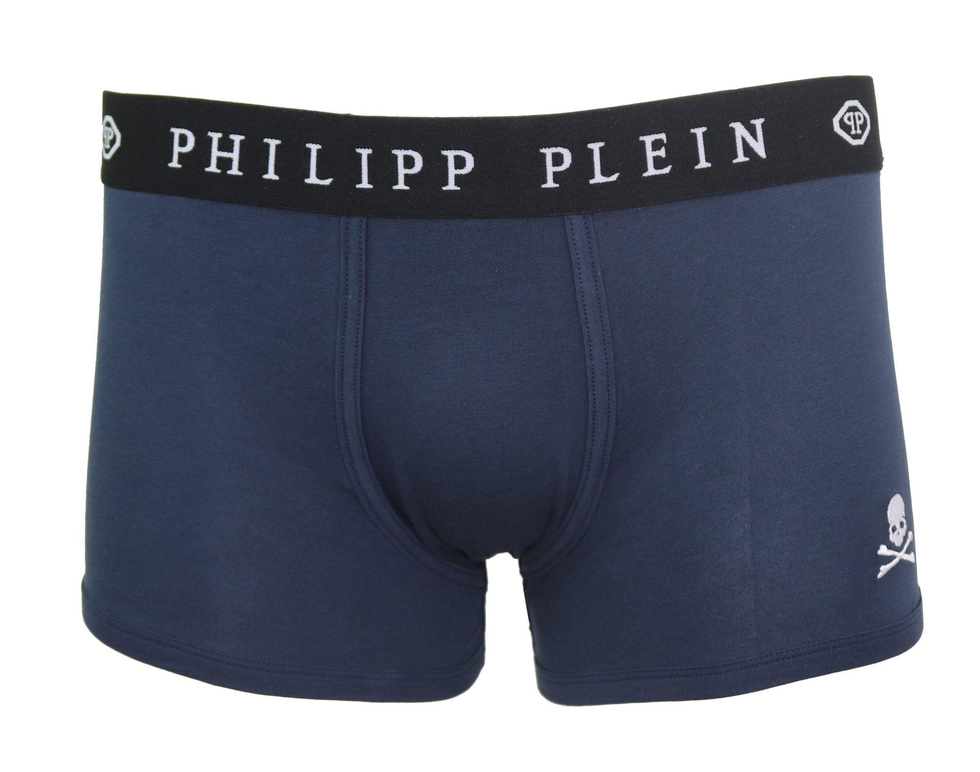 Philipp Plein Blue Cotton Men Boxer - Arichezz.store