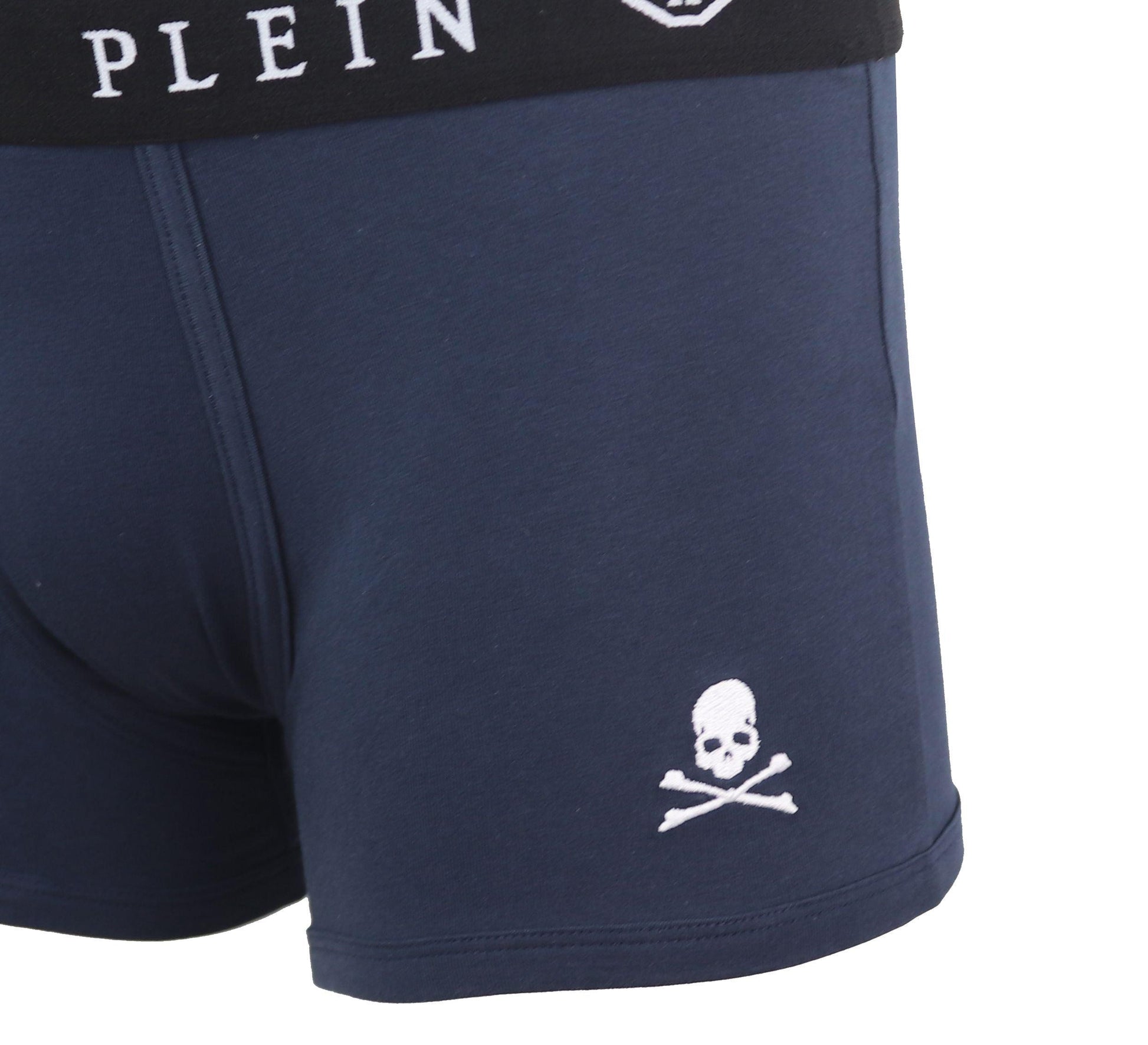 Philipp Plein Blue Cotton Men Boxer - Arichezz.store