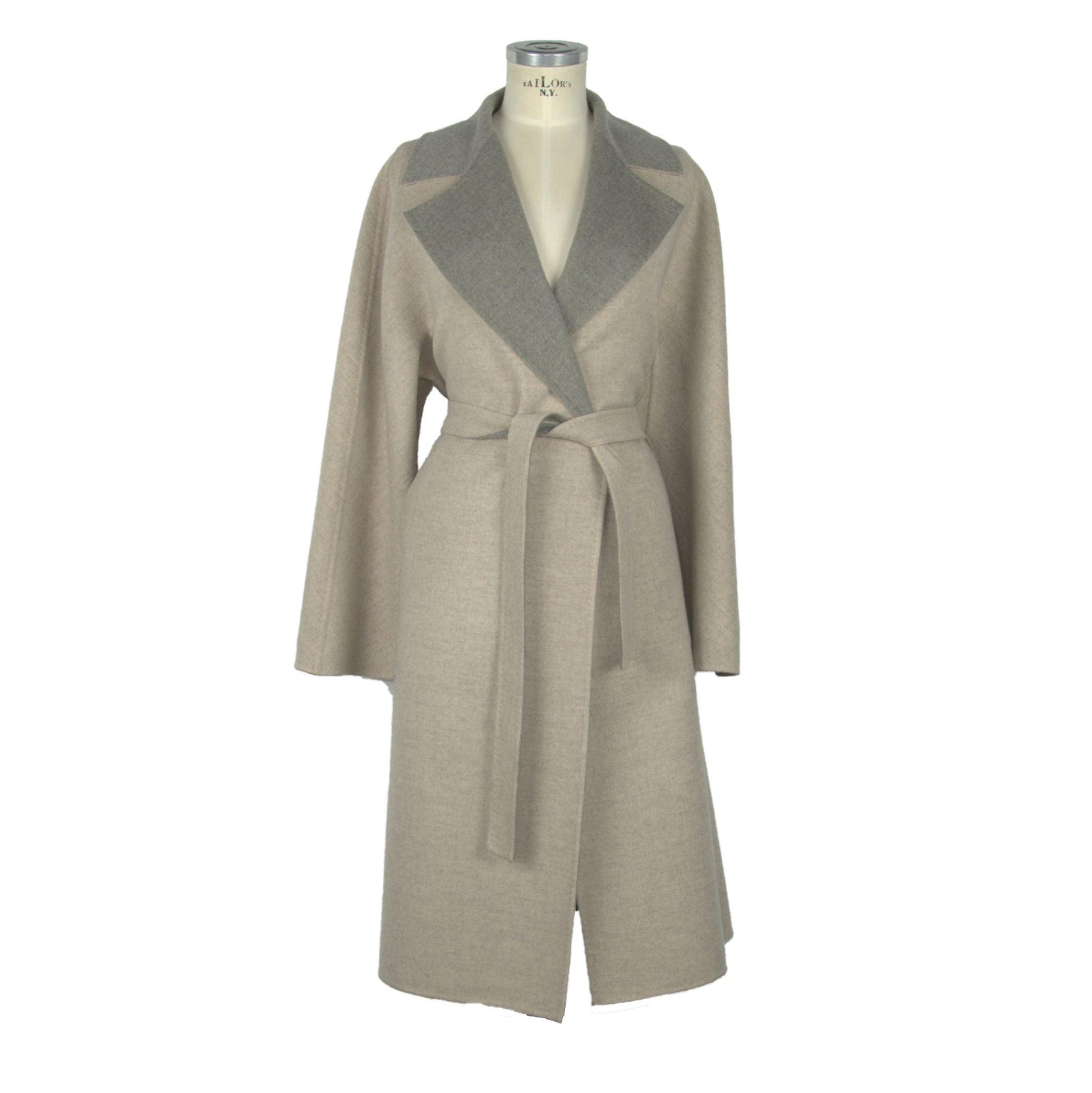 Elegant Italian Virgin Wool Coat - Arichezz.store