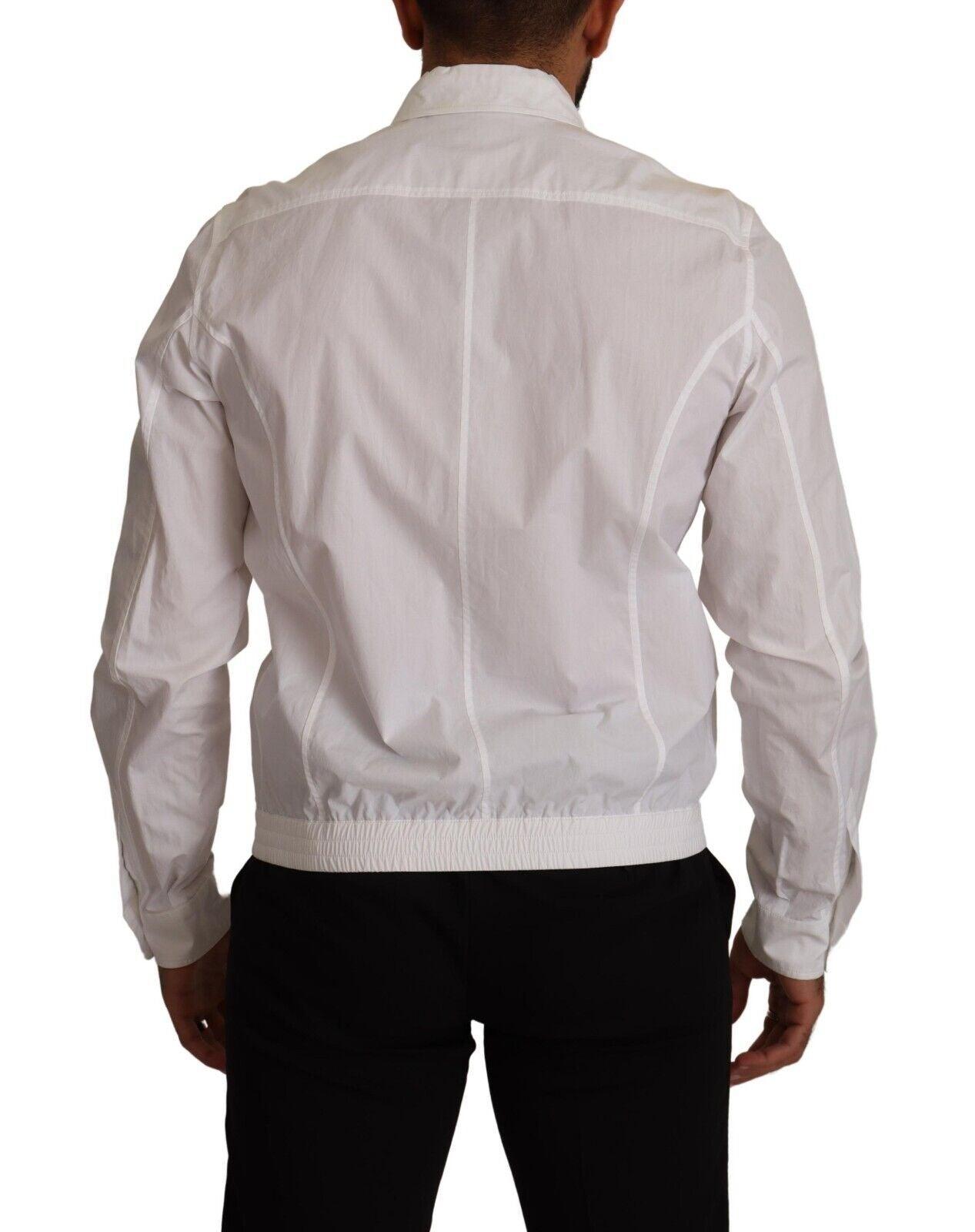 Dolce & Gabbana Elegant Italian White Cotton Shirt - Arichezz.store