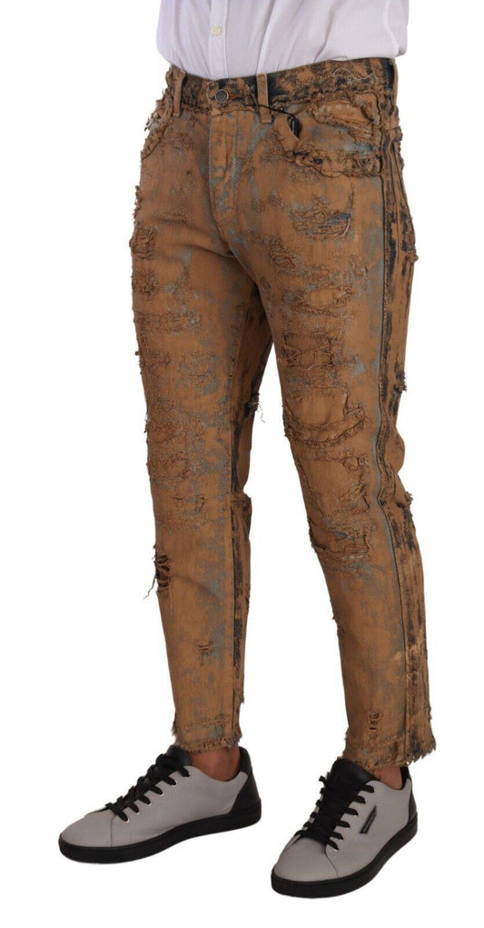 Dolce & Gabbana Authentic Distressed Denim Classic Trousers - Arichezz.store