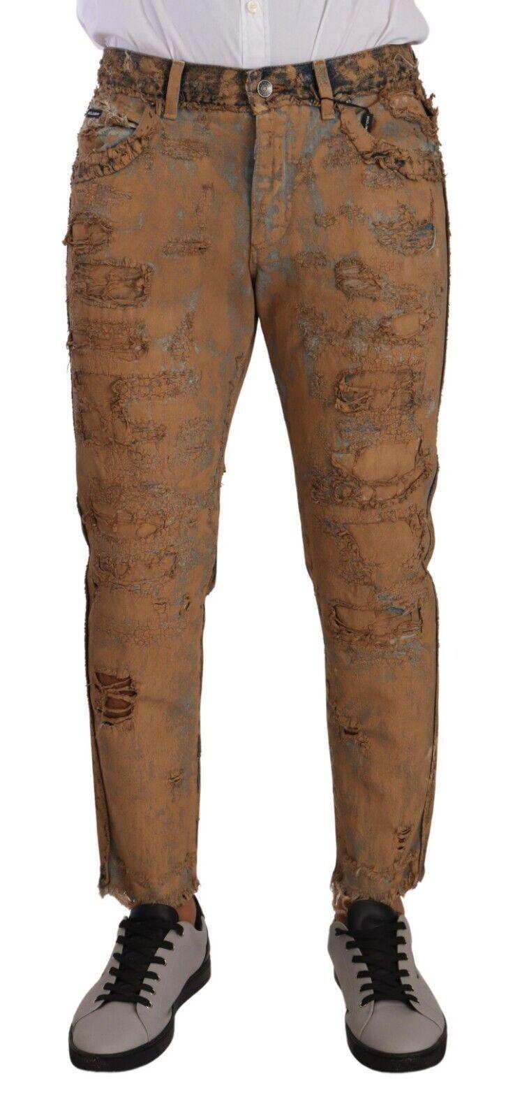 Dolce & Gabbana Authentic Distressed Denim Classic Trousers - Arichezz.store