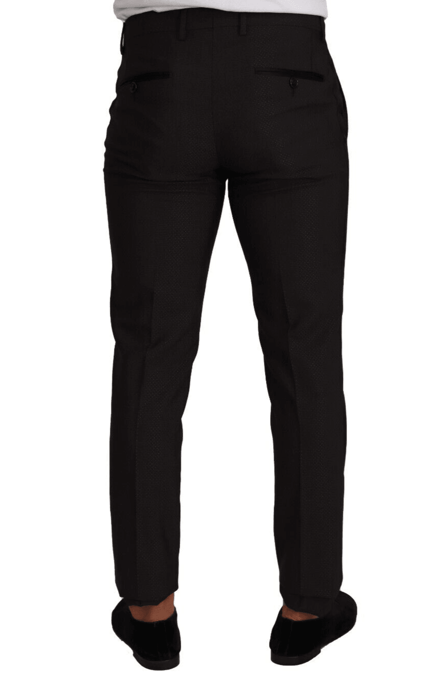 Dolce & Gabbana Elegant Skinny Tuxedo Trousers - Arichezz.store