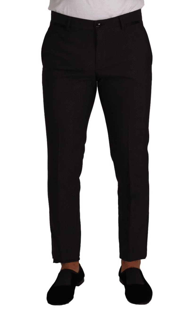 Dolce & Gabbana Elegant Skinny Tuxedo Trousers - Arichezz.store