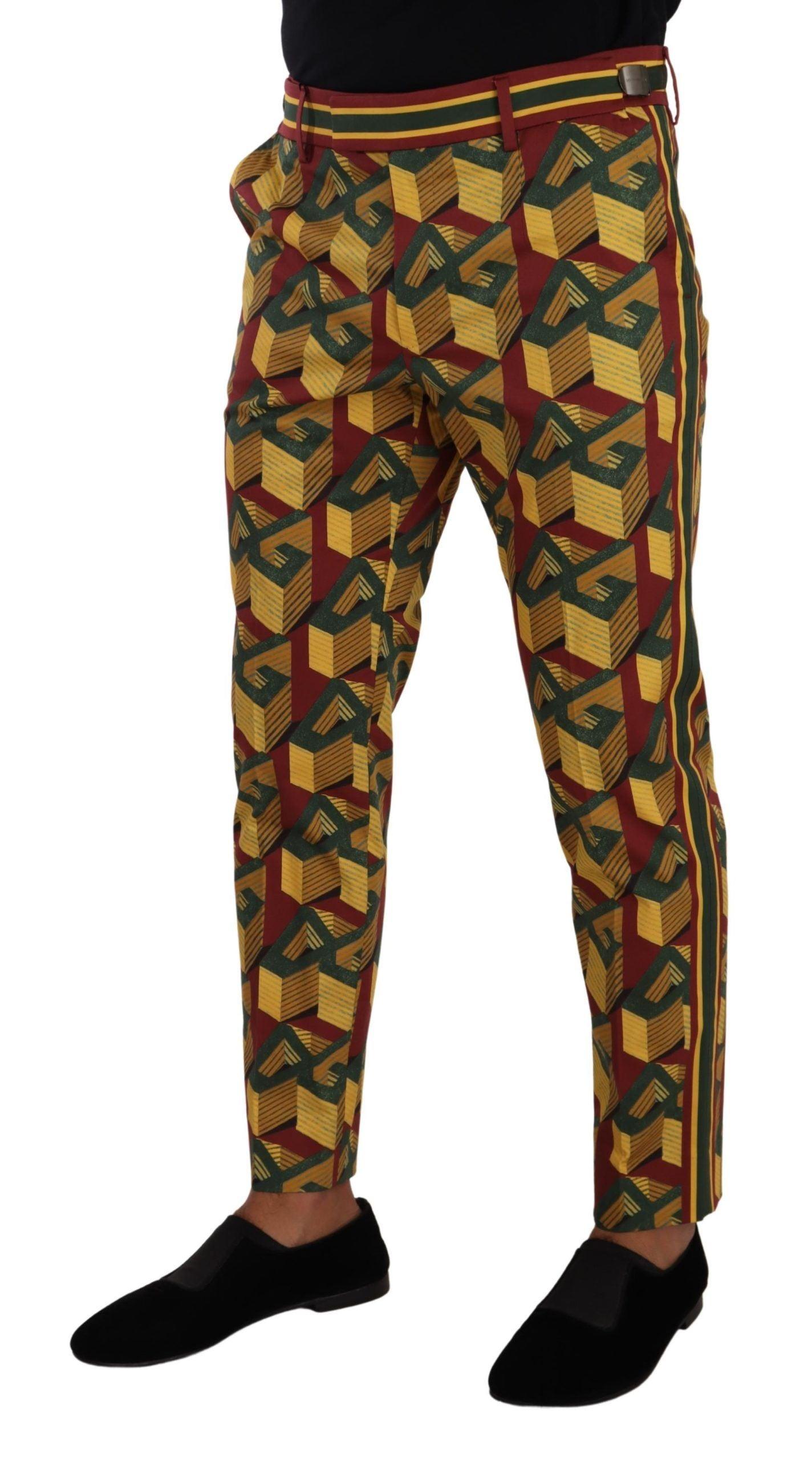 Dolce & Gabbana Elegant Multicolor Tapered Pants for Men - Arichezz.store