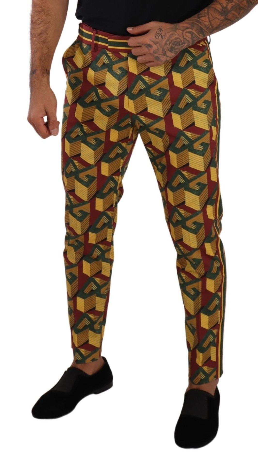 Dolce & Gabbana Elegant Multicolor Tapered Pants for Men - Arichezz.store