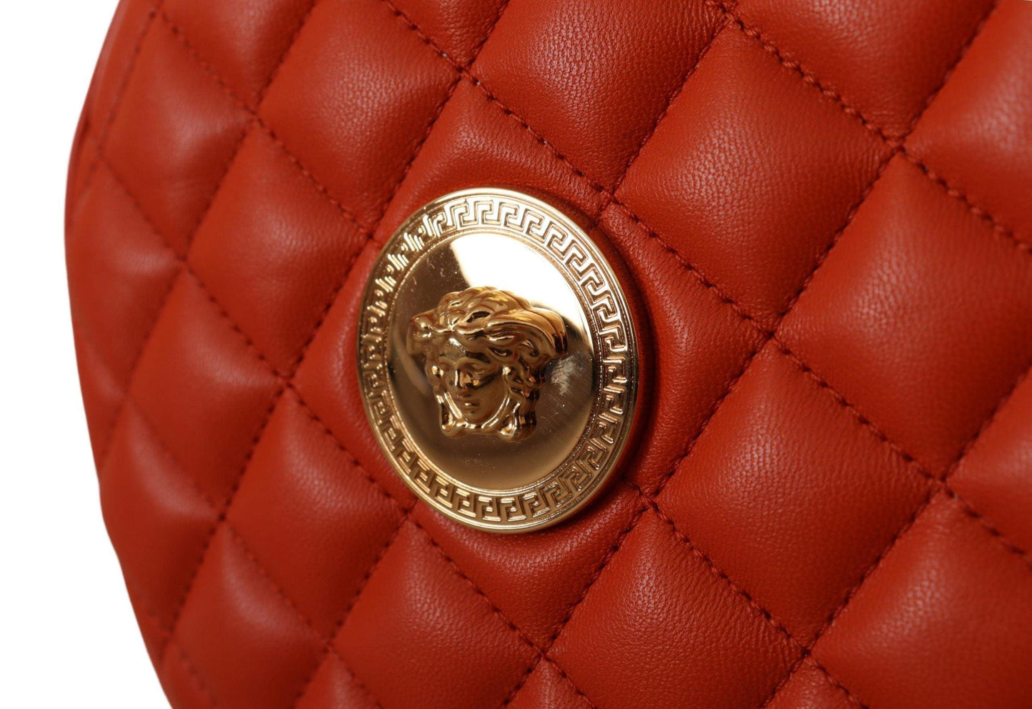 Versace Elegant Round Nappa Leather Crossbody Bag - Arichezz.store