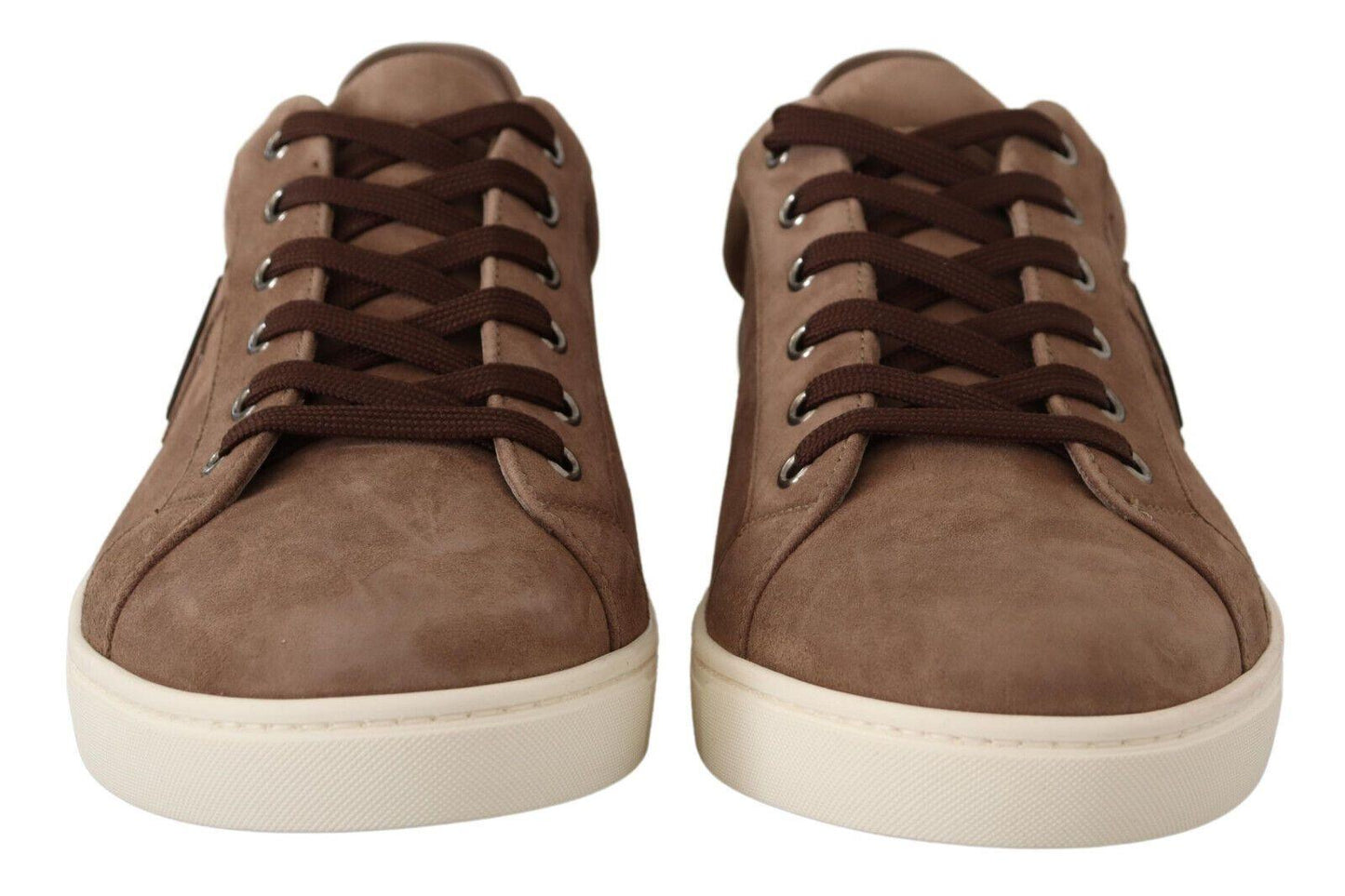 Dolce & Gabbana Elegant Brown Leather Sneakers for Men - Arichezz.store