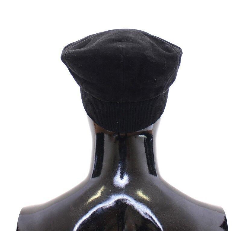 Dolce & Gabbana Sleek Black Newsboy Cap - Arichezz.store