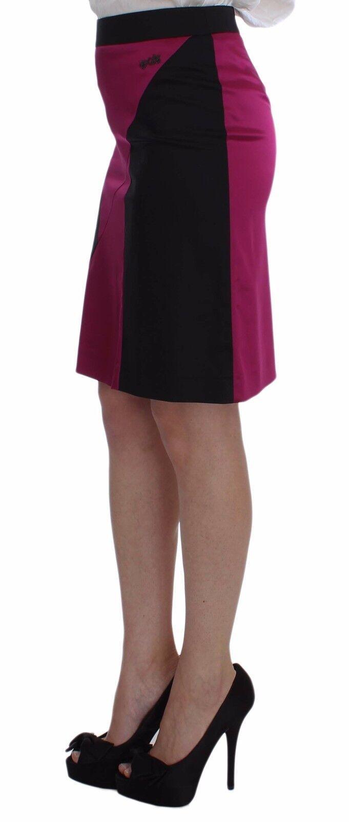 Dolce & Gabbana Elegant Pencil Skirt in Black and Pink - Arichezz.store