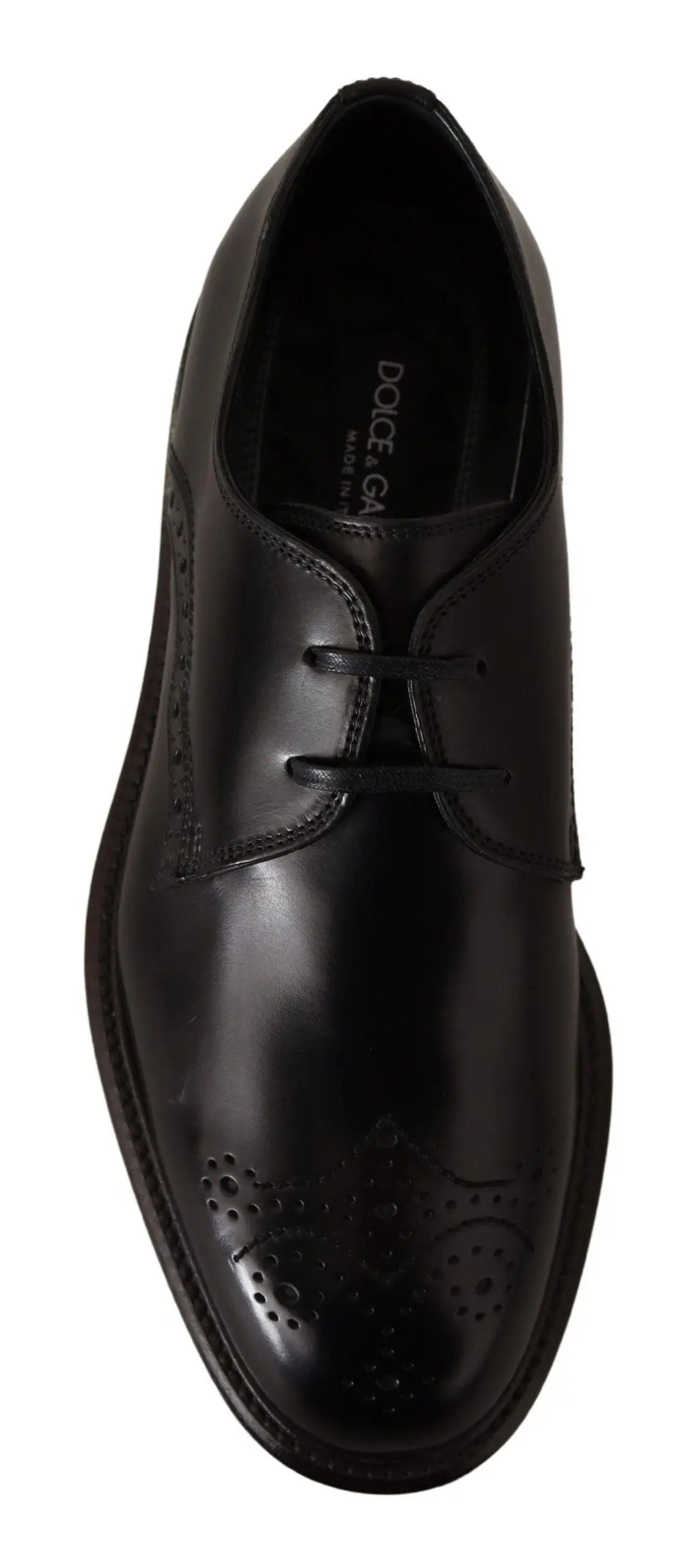 Dolce & Gabbana Elegant Black Derby Dress Shoes - Arichezz.store