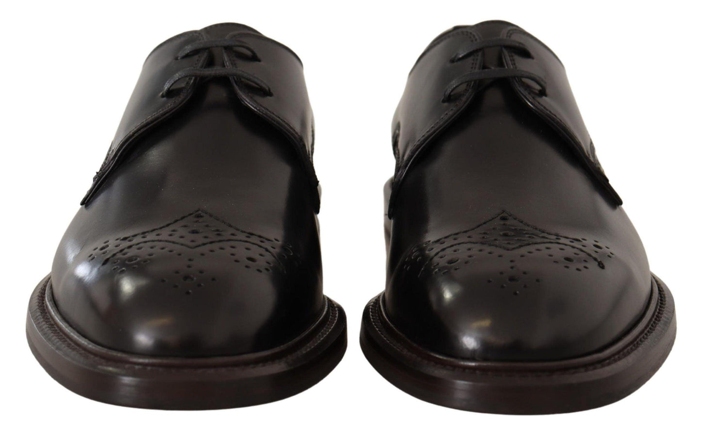 Dolce & Gabbana Elegant Black Derby Dress Shoes - Arichezz.store