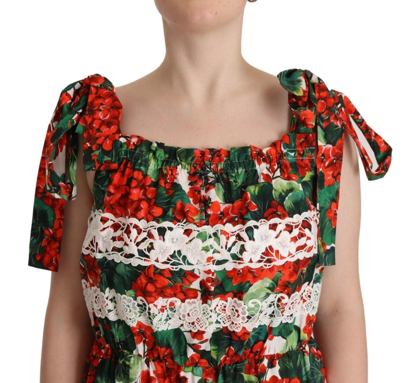 Dolce & Gabbana Multicolor Floral Maxi Dress - Arichezz.store