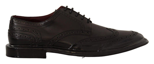 Dolce & Gabbana Elegant Calfskin Derby Oxford Wingtips - Arichezz.store