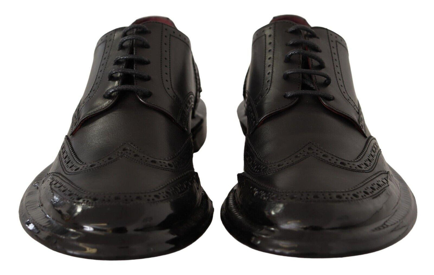 Dolce & Gabbana Elegant Calfskin Derby Oxford Wingtips - Arichezz.store