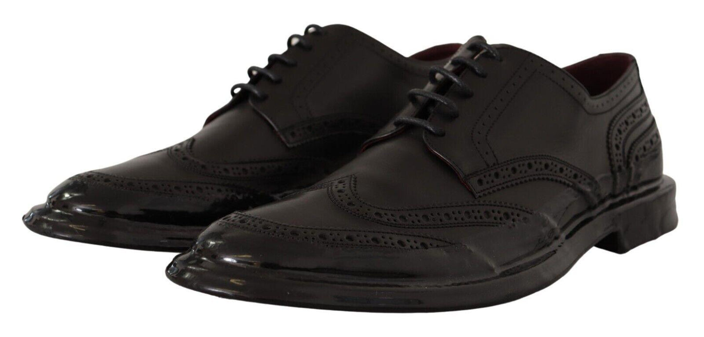 Dolce & Gabbana Elegant Calfskin Derby Oxford Wingtips - Arichezz.store