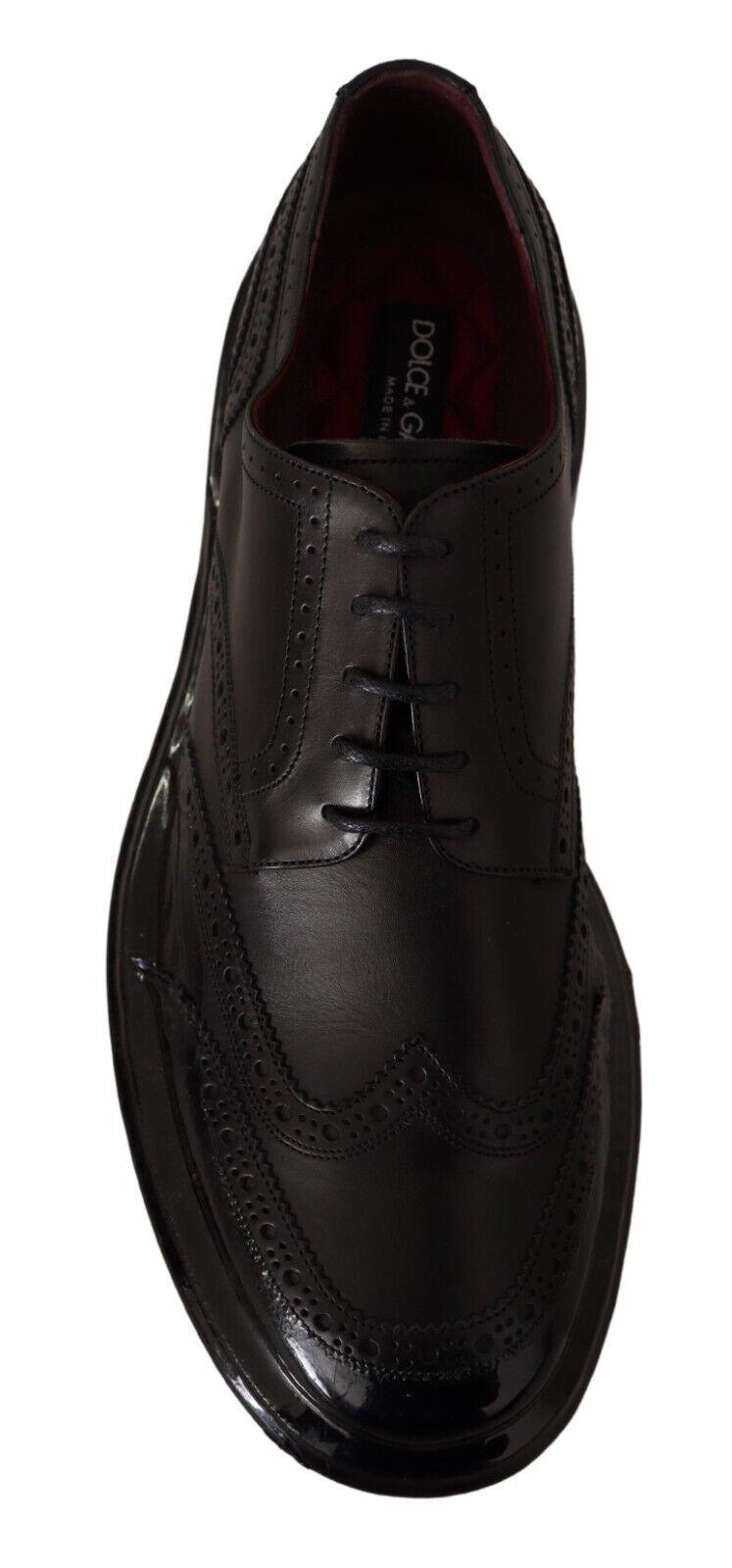 Dolce & Gabbana Elegant Calfskin Derby Oxford Wingtips - Arichezz.store