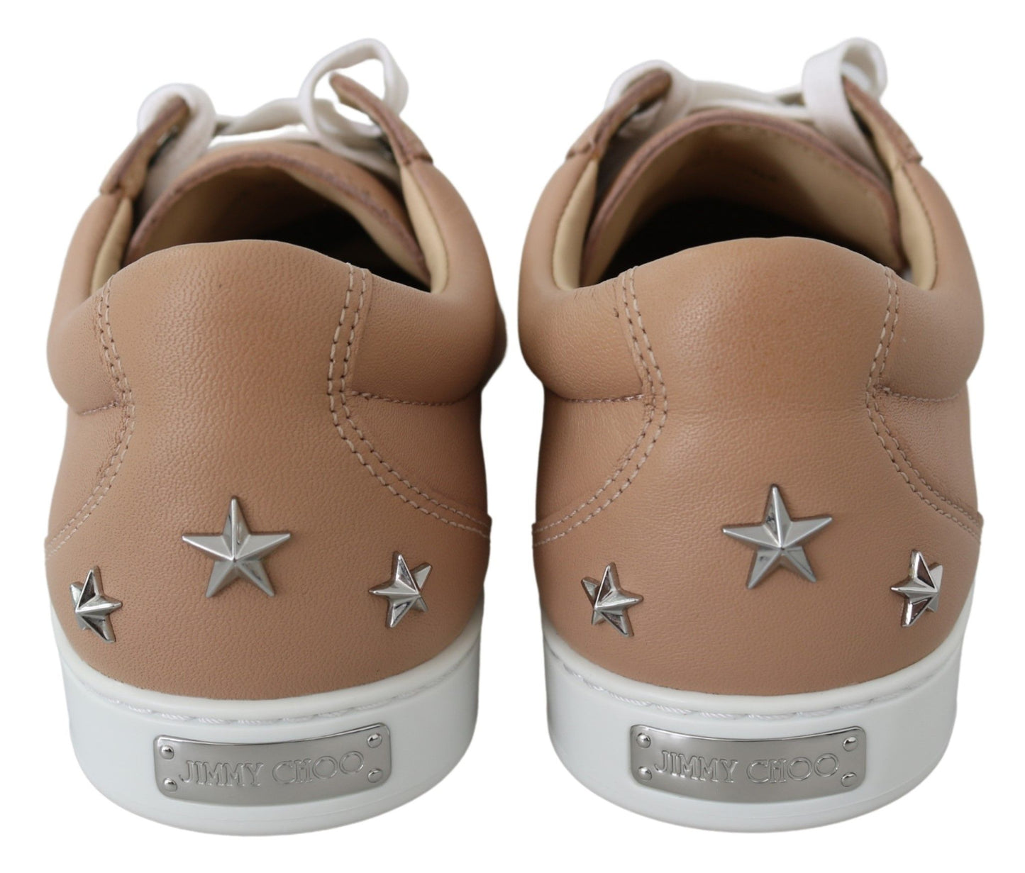 Jimmy Choo Powder Pink Nappa Leather Sneakers - Arichezz.store