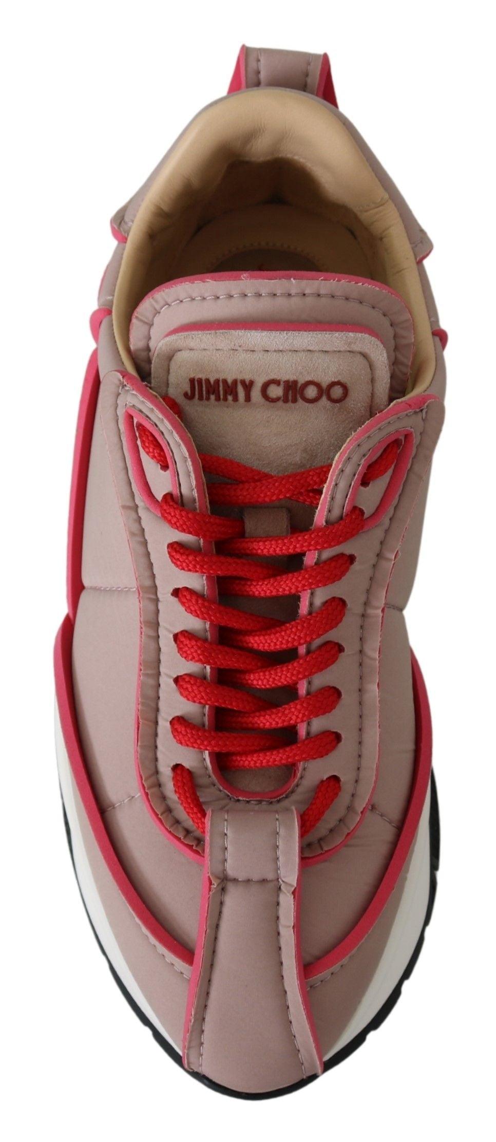 Jimmy Choo Ballet Pink Chic Padded Sneakers - Arichezz.store