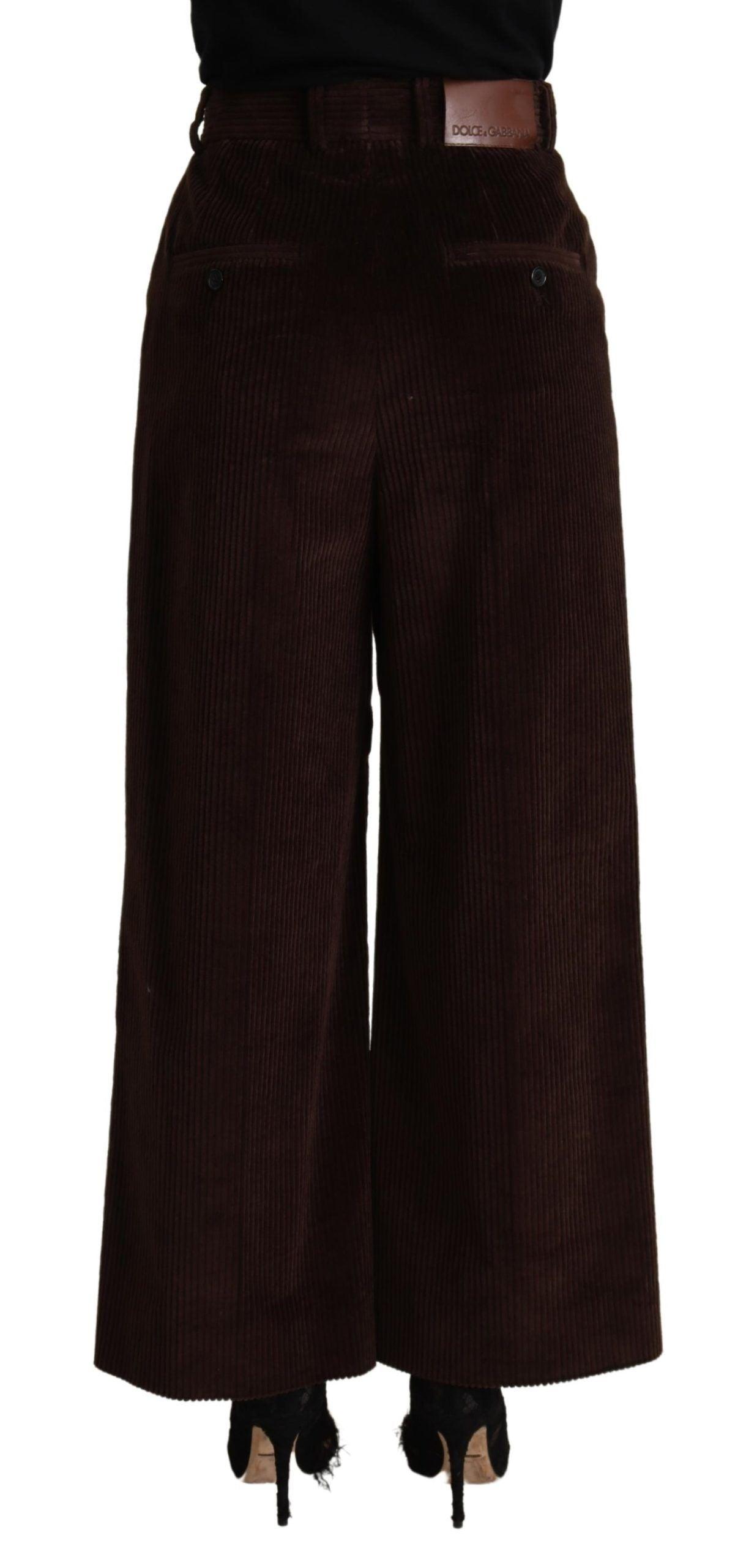 Dolce & Gabbana Elegant High-Waisted Wide Leg Pants