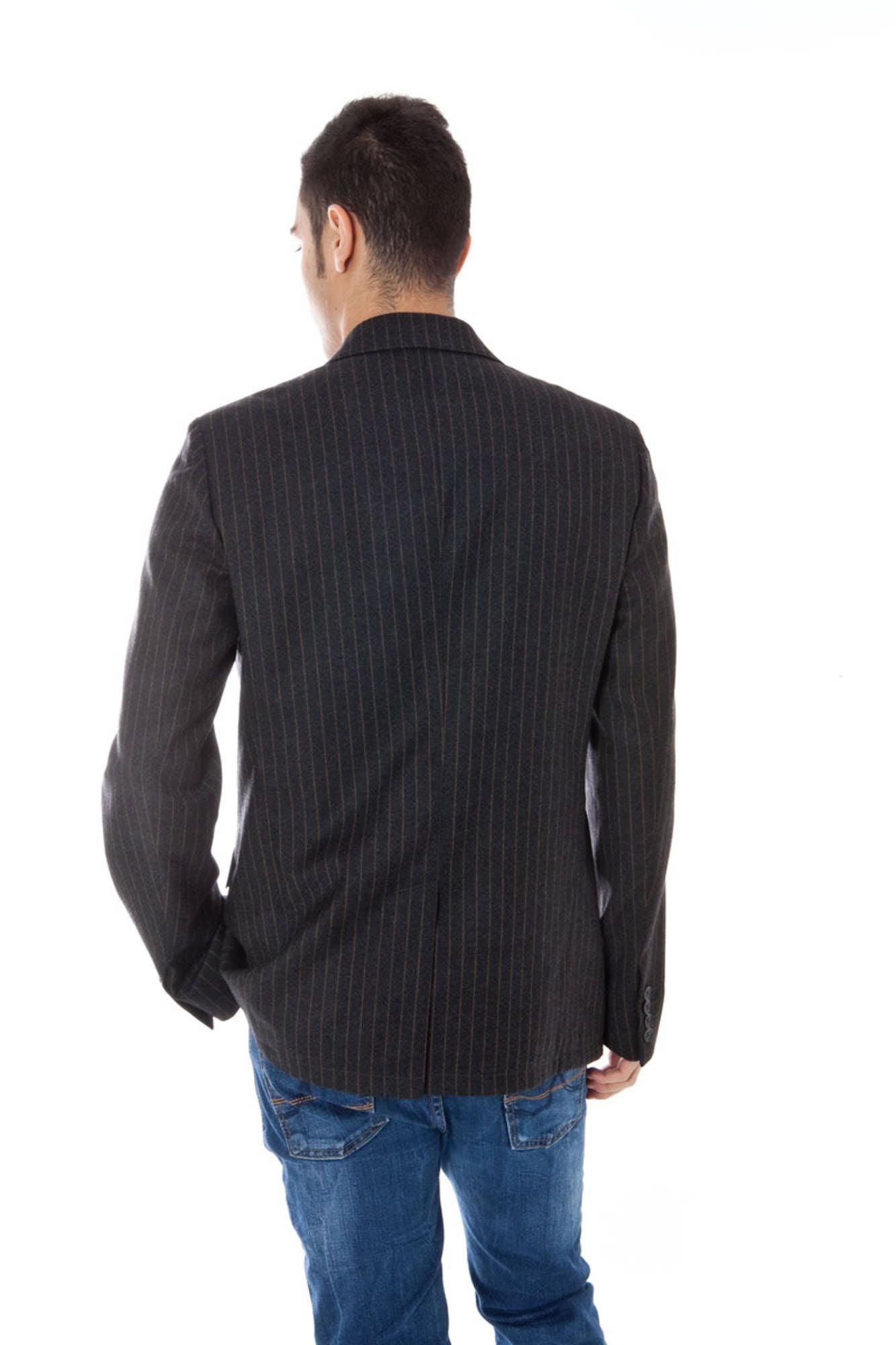 Calvin Klein Gray Wool Men Jacket - Arichezz.store