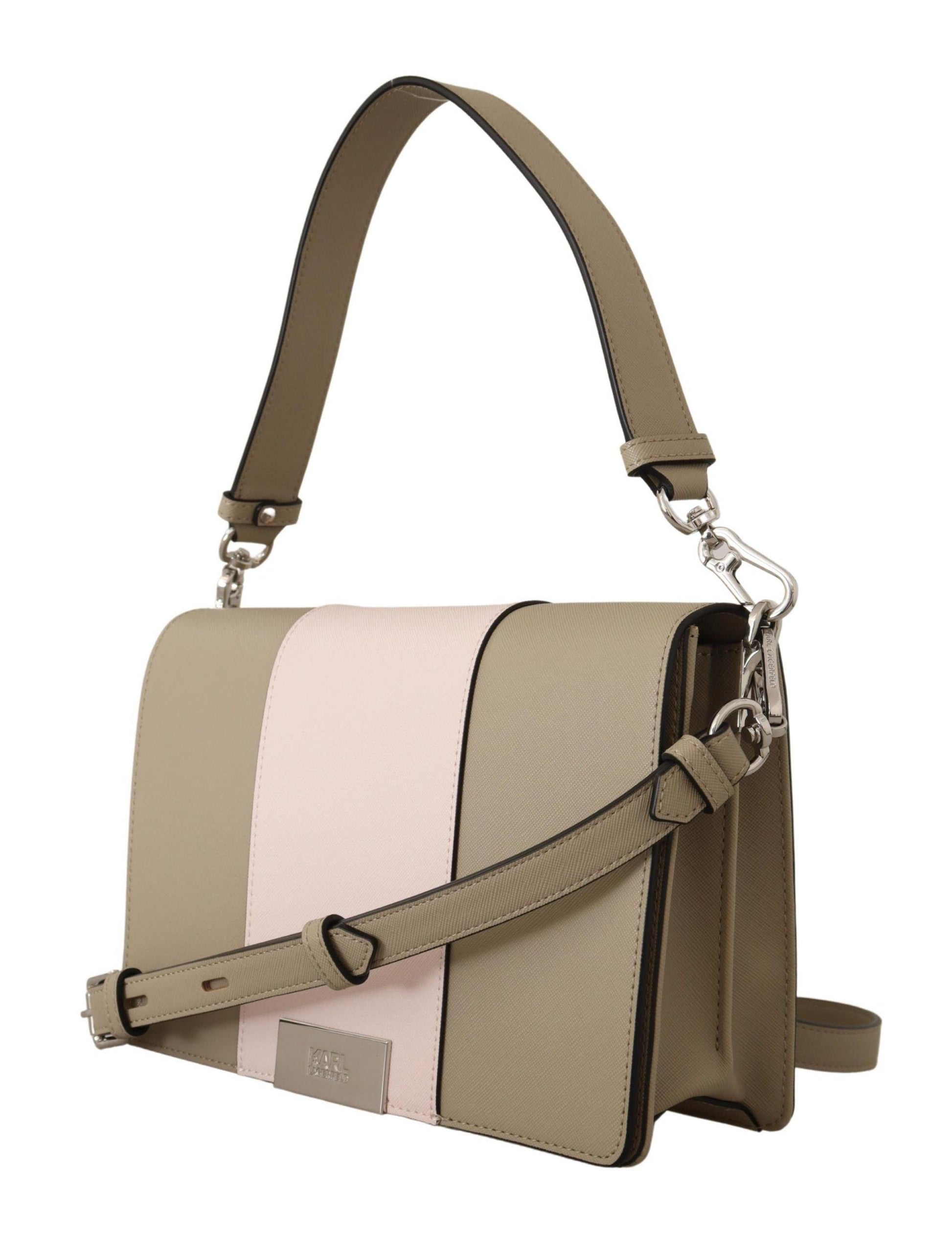 Karl Lagerfeld Chic Sage Shoulder Bag with Dual Straps - Arichezz.store