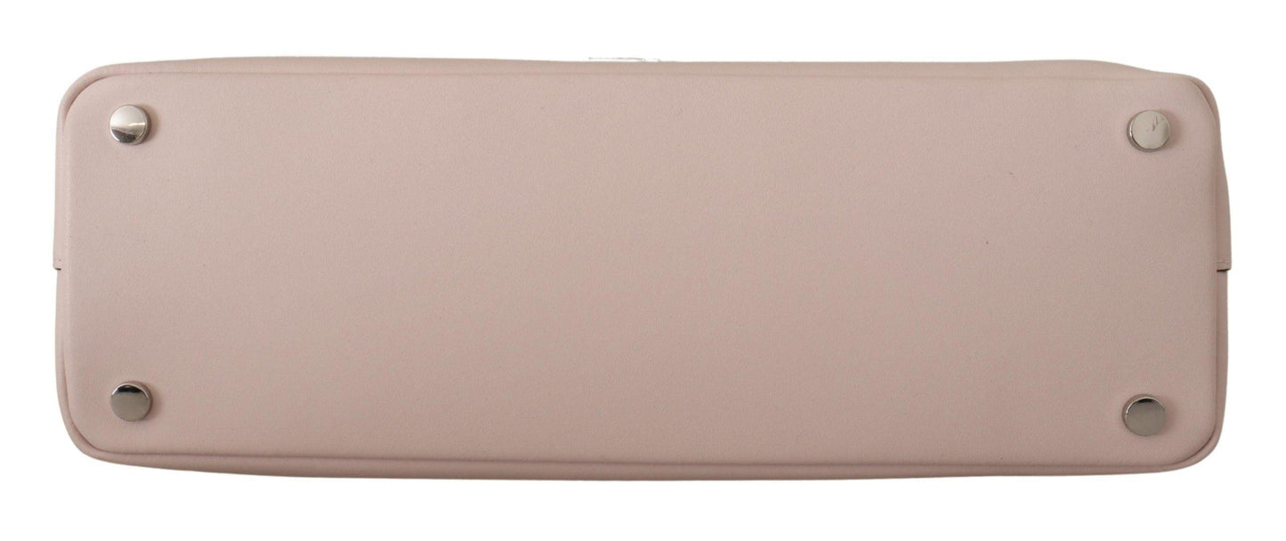 Karl Lagerfeld Elegant Mauve Chalk Leather Shoulder Bag - Arichezz.store