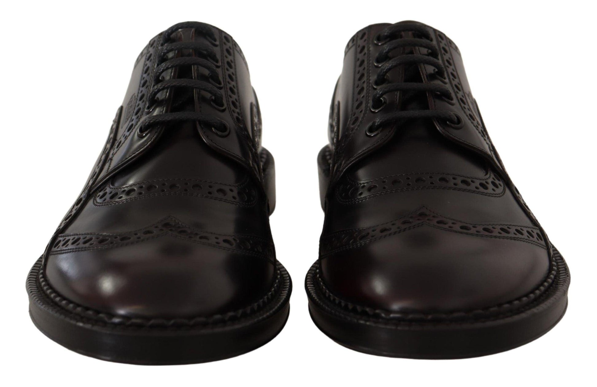 Dolce & Gabbana Elegant Purple Leather Derby Formal Shoes - Arichezz.store