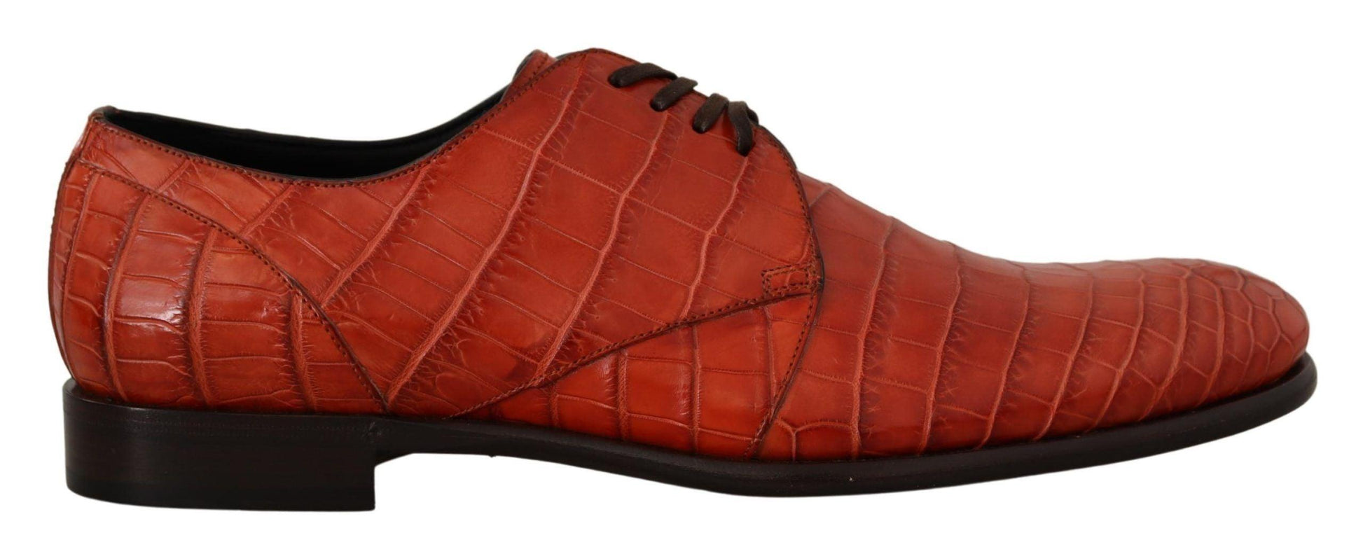 Dolce & Gabbana Exquisite Exotic Croc Leather Lace-Up Dress Shoes - Arichezz.store